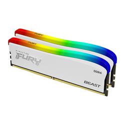 Kingston Fury Beast Special Edition DDR4 16GB 3600MHz CL17, RGB chladič (Kit 2x8GB), bílá