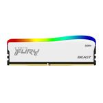 Kingston Fury Beast Special Edition DDR4 8GB 3600MHz CL17, RGB chladič, 1x8GB, bílá