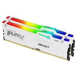 Kingston Fury Beast White DDR5 64GB 6000MHz CL30 RGB chladič AMD EXPO (Kit 2x32GB)