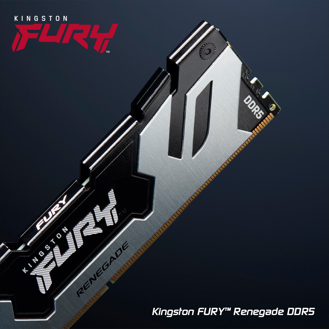 Kingston Fury Renegade DDR5 DIMM 16GB 6000MHz strieborná