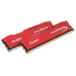 Kingston HyperX Fury 16GB (Kit 2x8GB) 1600MHz DDR3 CL10 Red Series, červený chladič