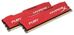 Kingston HyperX Fury 8GB (Kit 2x4GB) 1866MHz DDR3 CL10 Red Series, červerný chladič