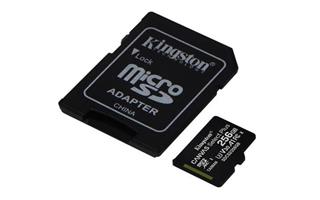 KINGSTON micro SDXC 256GB Canvas Select Plus A1 C10 Card (čtení 100 MB/s, zápis 85MB/s) + SD adaptér