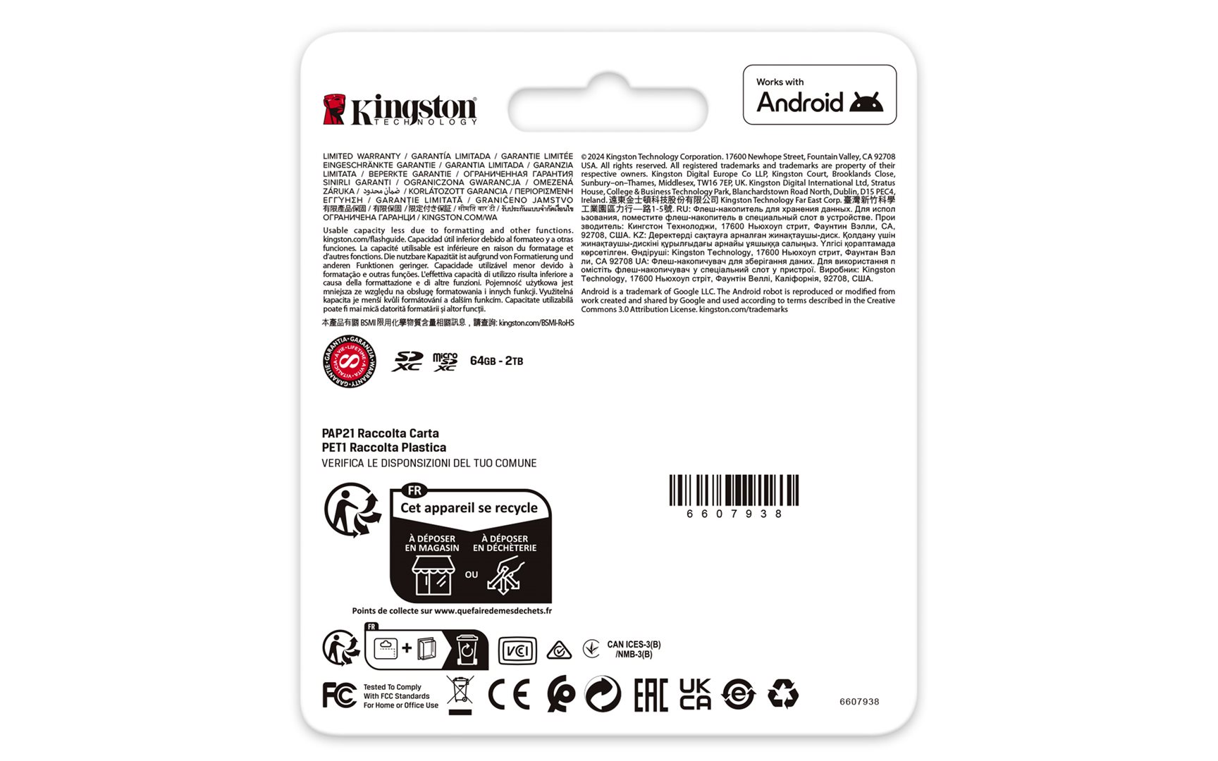 KINGSTON microSDXC 256GB Canvas Go Plus + SD adaptér