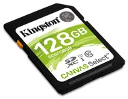 KINGSTON SDXC 128GB Canvas Select UHS-I CL1 (U1) (čtení/zápis: 80/10MB/s)