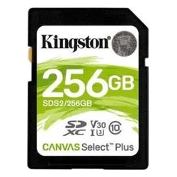 Kingston SDXC 256GB Canvas Select Plus A1 C10 Card (čítanie 100 MB/s, zápis 85MB/s) SDS2/256GB