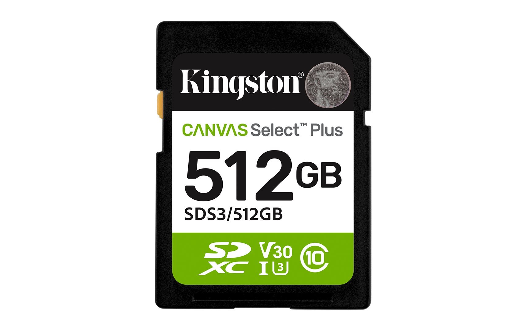 Kingston SDXC 512GB Canvas Select Plus Gen 3