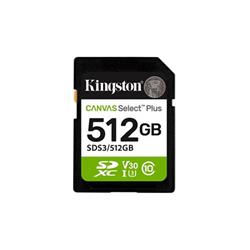 Kingston SDXC 512GB Canvas Select Plus Gen 3
