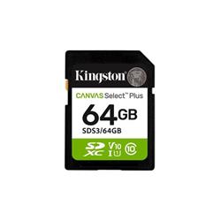 Kingston SDXC 64GB Canvas Select Plus Gen 3
