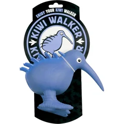 Kiwi Walker Latexová pískacia hračka Kiwi, veľkosť M 11,5 cm, modrá