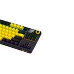 Klávesnica LORGAR KBP70TKLW, mechanická TKL, 75%, bezdrôtová herná, čierna/žltá, CS