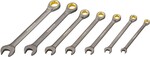 Klíče ráčnové 7 ks, 8 - 19 mm, CrV