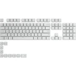 Kľúčenky Glorious GPBT - 114 PBT, ANSI, US-Layout, arktická biela