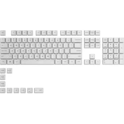 Kľúčenky Glorious GPBT - 114 PBT, ANSI, US-Layout, arktická biela