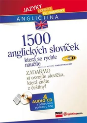 Kniha 1500 anglických slovíček, která se rychle naučíte + 4 AUDIO CD