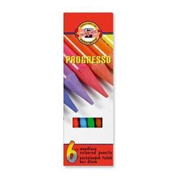 KOH-I-NOOR Farebné ceruzky "Progresso 8755/6", 6ks, bez dreva