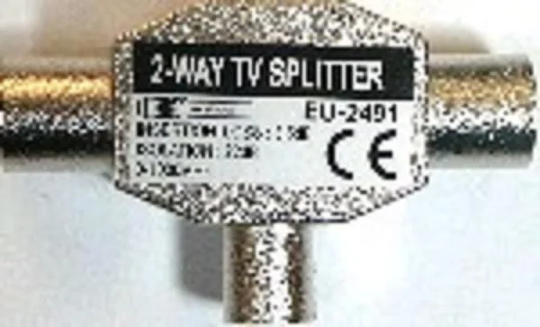 Kombinátor TV antén PremiumCord - konektor IEC 75 Ohm 1xF-2xM