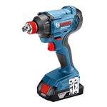 Kombinovaná súprava Bosch - akumulátorový rázový uťahovák GDX 180-LI + akumulátorová uhlová brúska GWS 180-LI + 2× akumulátorový