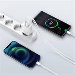 Kompaktný rýchlonabíjací adaptér Baseus USB-A + Type-C 20W EU, biely