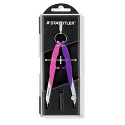 Kompas STAEDTLER "Mars Comfort Neon", 2-dielna súprava, vysoká presnosť, ružovo-fialová