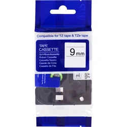 Kompatibilná páska PRINTLINE s Brother TZE-FX721, 9 mm, čierna tlač/zelený podklad, pružná