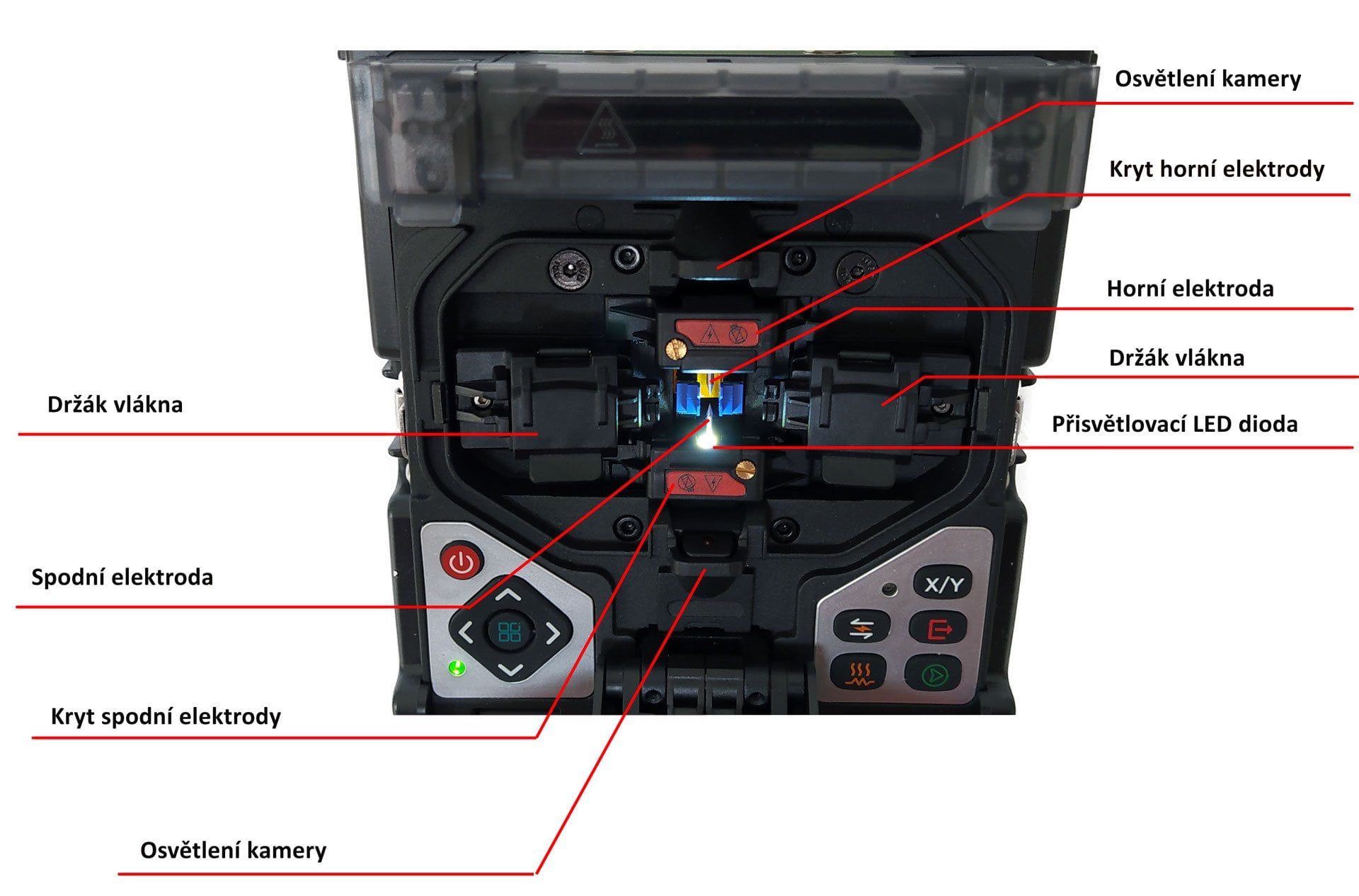KOMSHINE FX39, Profesionální 3D optická svářečka, 6 motorová