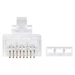 Konektor RJ45 pre UTP kábel (vodič), biely,