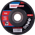 Kotouč lamelový brusný na kov, dřevo O 115 x 22,23 mm, zrnitost 60