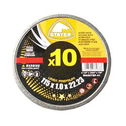 Kotúč na rezanie kovov PREMIUM T41, O 125 x 1 x 22,23 mm, 10 ks, STAYER