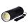 Kovová LED baterka, 3W COB LED, 3x AAA čierna