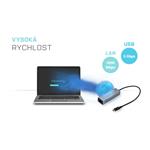 Kovový gigabitový ethernetový adaptér i-tec USB-C