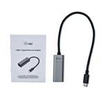 Kovový gigabitový ethernetový adaptér i-tec USB-C