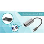 Kovový gigabitový ethernetový adaptér i-tec USB-C