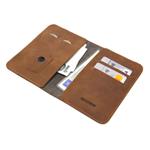 Kožená peňaženka FIXED Smile Wallet XL so smart trackerom FIXED Smile Motion, hnedá