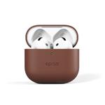 Kožené puzdro Epico Airpods 4 - hnedé