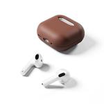 Kožené puzdro Epico Airpods 4 - hnedé