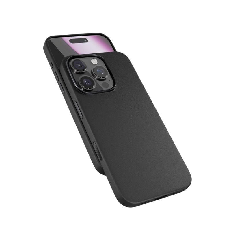 Kožené puzdro Epico Mag+ pre iPhone 16 Pro Max – čierne