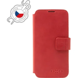 Kožené puzdro typu kniha FIXED ProFit pre Apple iPhone 12 Pro Max, červené
