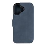 Kožené puzdro typu kniha FIXED ProFit pre Apple iPhone 16, modré