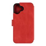 Kožené puzdro typu kniha FIXED ProFit pre Apple iPhone 16 Plus, červené