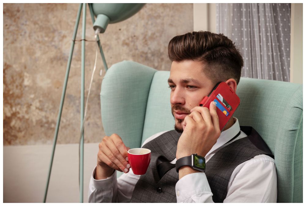 Kožené puzdro typu kniha FIXED ProFit pre Samsung Galaxy A34 5G, čierne