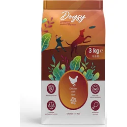 Kraftia DOGSY Adult M/L Chicken & Rice 3kg granule pro psy