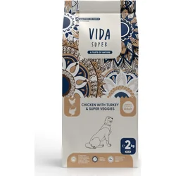 Kraftia VIDA SUPER DOG Adult M/L Chicken & Turkey 2kg granule pro psy