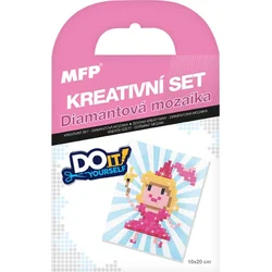 Kreativní set - diamantová mozaika panenka