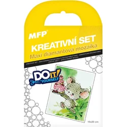 Kreativní set - maxi diamantová mozaika myška