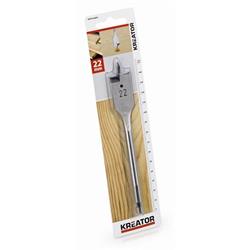 Kreator KRT010809 - Plochý vrták do dřeva 22 x 152 mm