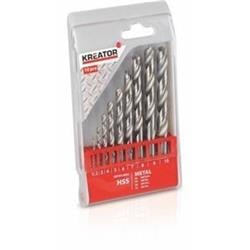 Kreator KRT012002 - 10 ks HSS Vrtáků do kovu 1-10mm