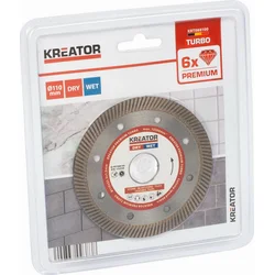 Kreator KRT088100 - Diamantový kotúč s plným obvodom 110 mm PREMIUM TURBO