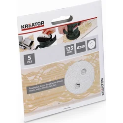 Kreator KRT230559 - 5x brúsny papier G240 125 mm