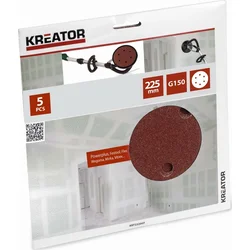 Kreator KRT232007 - 5ks Brúsny kotúč 225 mm G150
